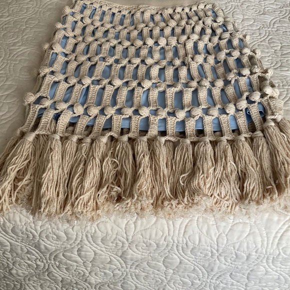 J Crew 2 in 1 Crochet Overlay Skirt - Picture 3 of 3